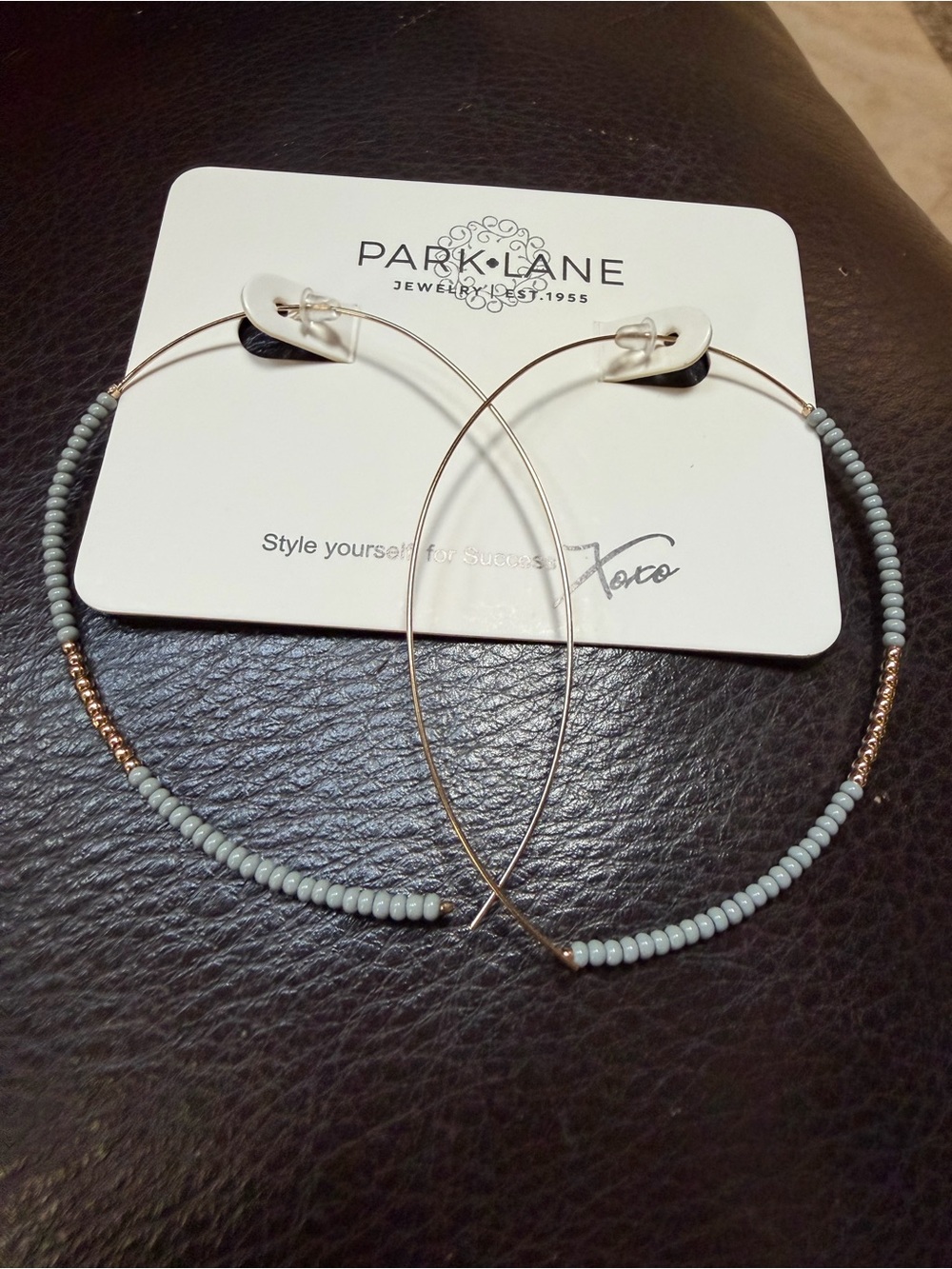 Collins Earrings by Park Lane - Grey Beads